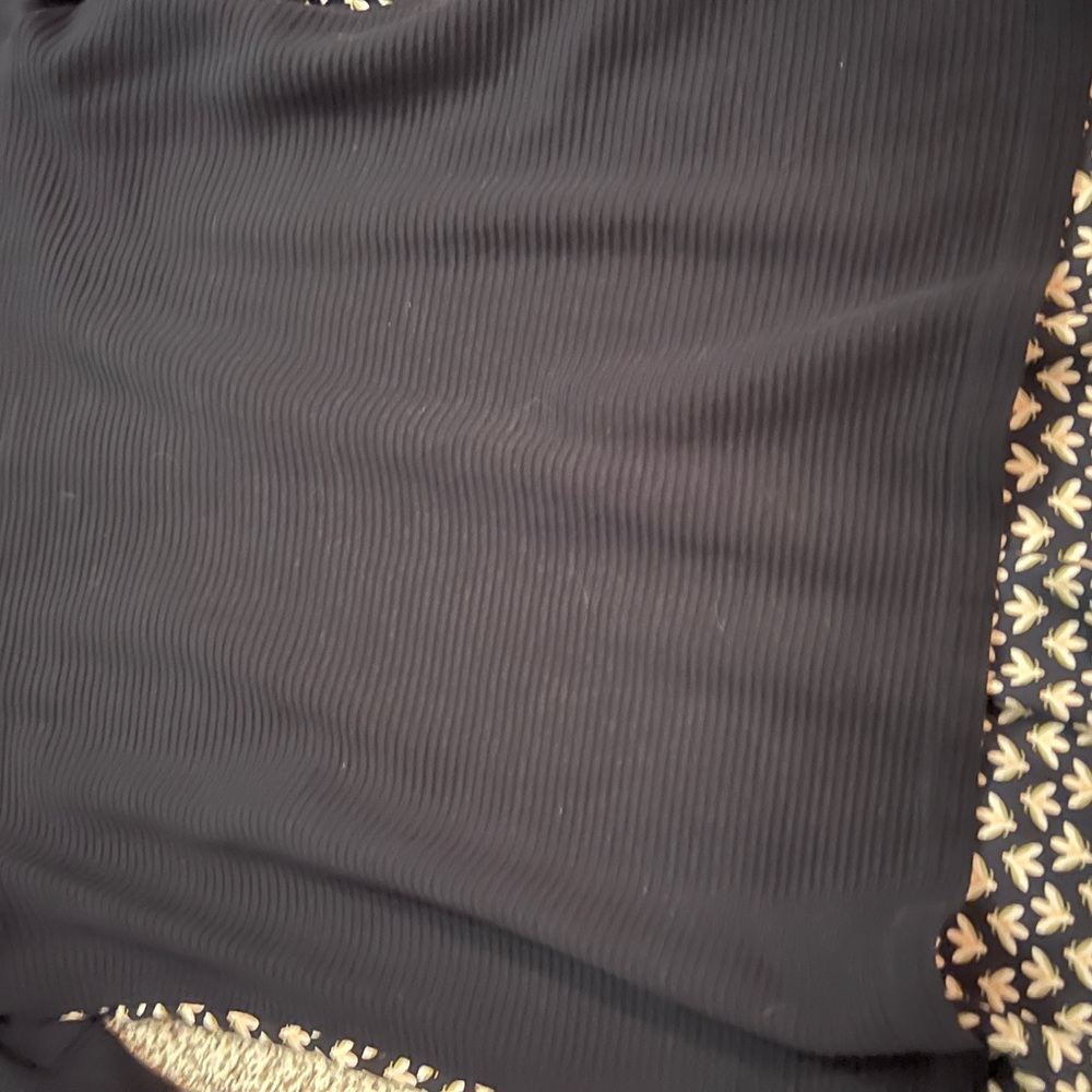 LOFT Elegant navy blue Top with 3 quarters sleeves - Picture 2 of 6